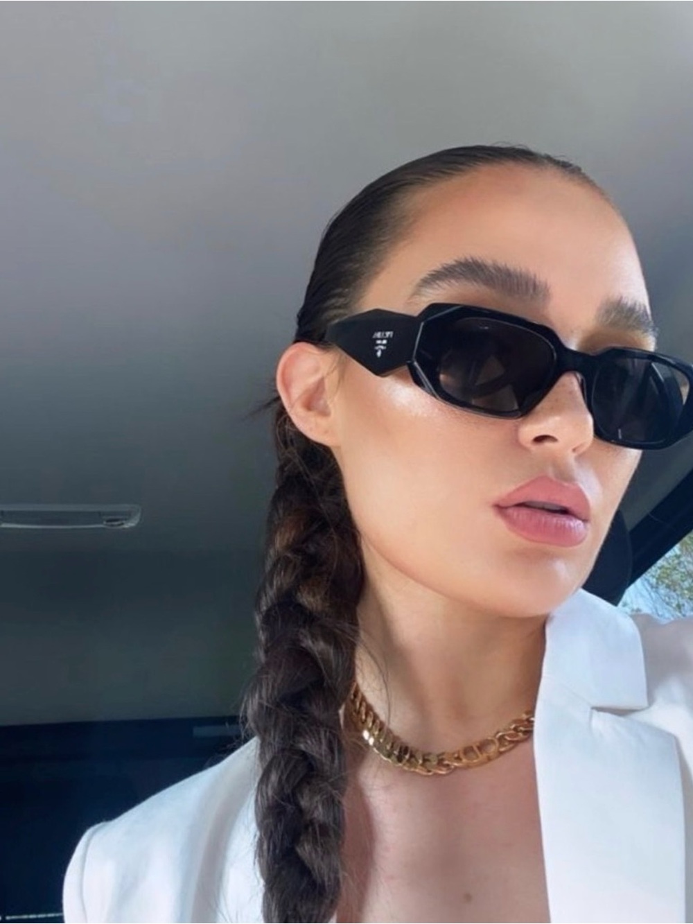 Prada Milano Women’s Black Sunglasses - Sleek Designer Accessory